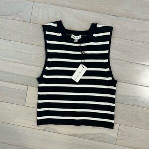 Striped knit tank